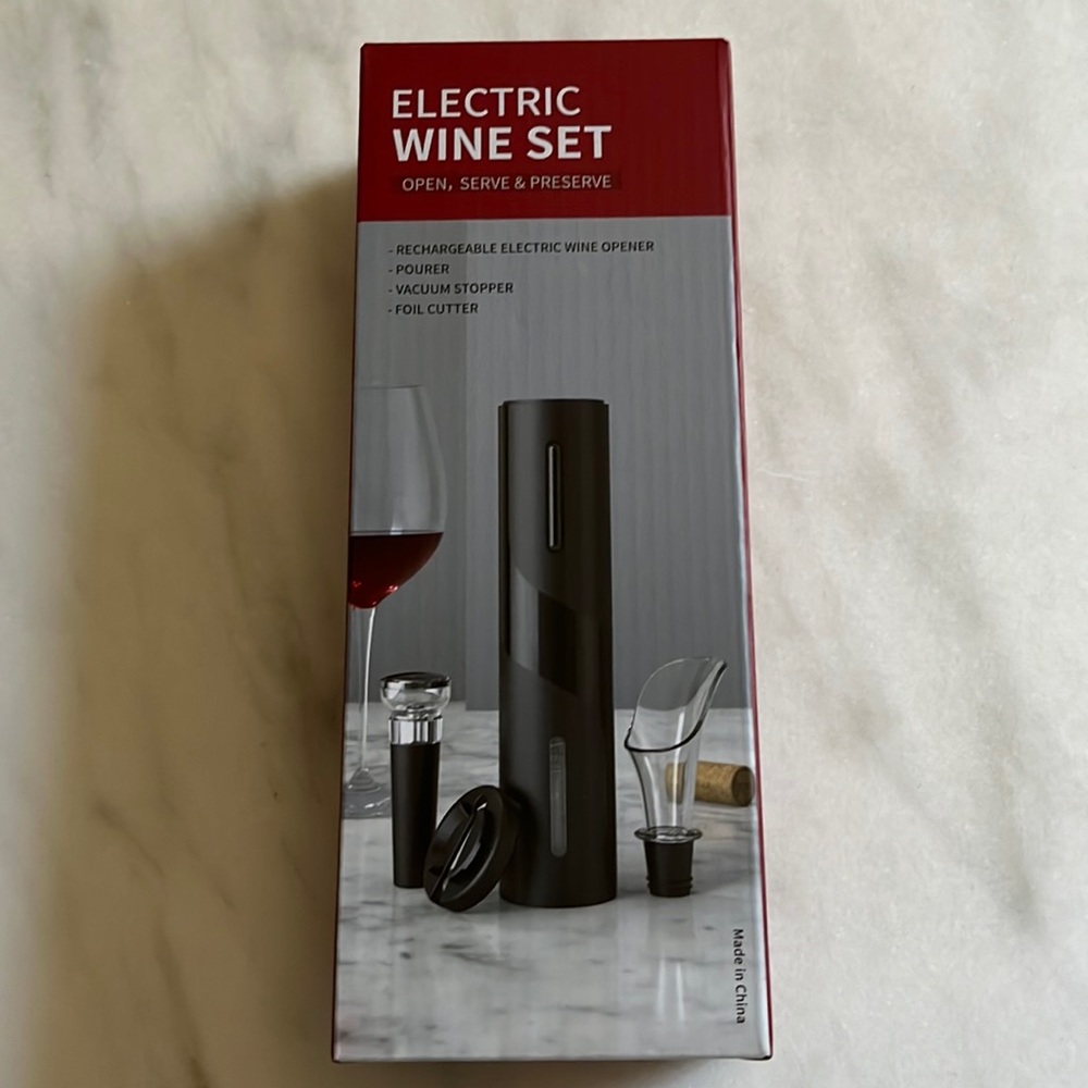 Brand new in box electric wine set